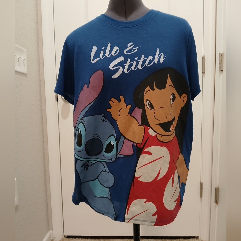 Disney Lilo‎ & Stitch Blue Short Sleeve T-shirt